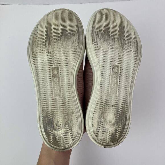 ECCO Women's 6 Barentz Ballet Slip on Loafers Dusty Pink Nubuck Comfortable - Picture 14 of 16